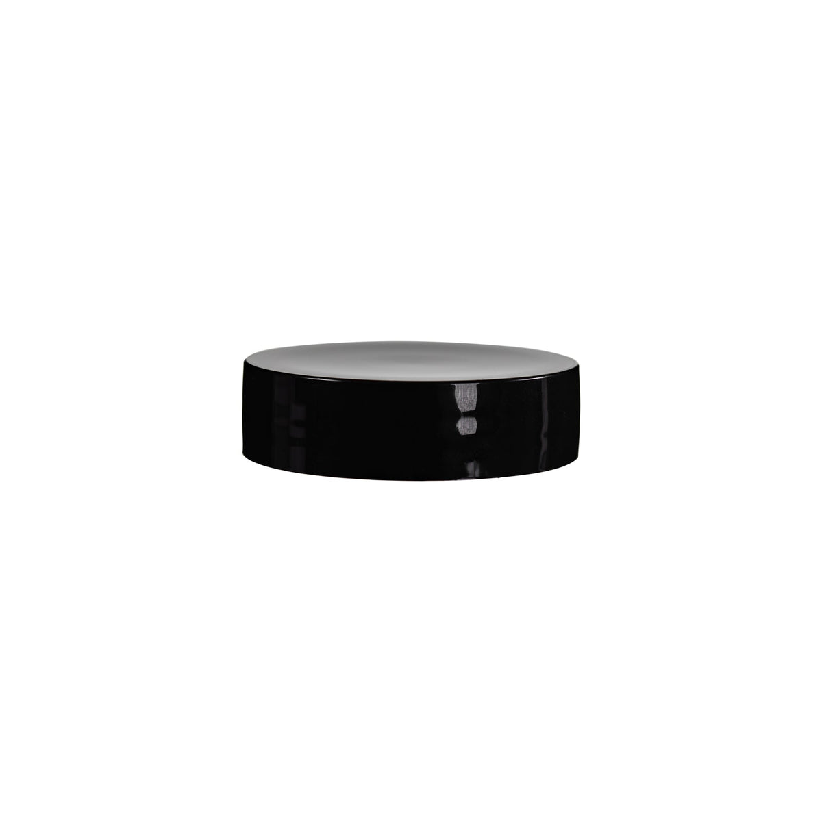 New High Glass cap 48/400 / Black Camellia Jar Cap
