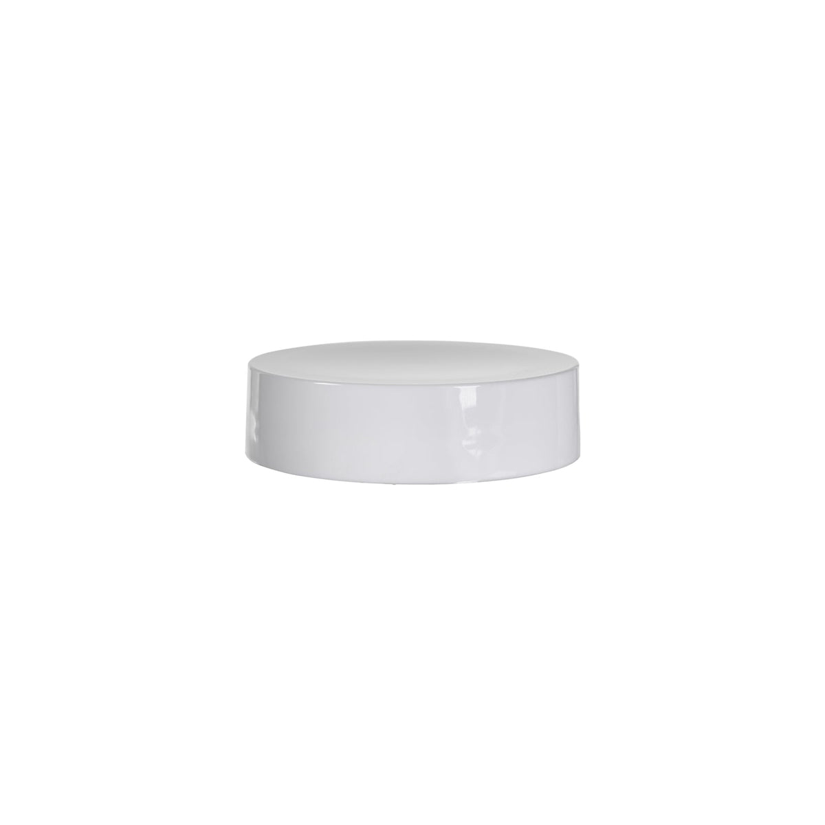 New High Glass cap 48/400 / White Camellia Jar Cap