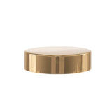 New High Glass cap 58/400 - Shiny Gold Metal Shiny Straight Cap
