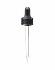 New High Glass Dropper 20/400 - 85mm / Black Fine Ribbed Droppers