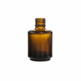 New High Glass Glass Bottle 1/2 oz - 15/415 / Amber Footed Round Amber