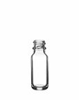 New High Glass Glass Bottle 1/2 oz - 18/400 / No Accessory / Case Pack (see table below) Boston Round Clear