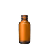 New High Glass Glass Bottle 1 oz - 20/400 Boston Round Amber