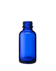 New High Glass Glass Bottle 1 oz - 20/400 Boston Round Cobalt Blue
