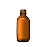 New High Glass Glass Bottle 2 oz - 20/400 Boston Round Amber