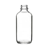 New High Glass Glass Bottle 4 oz - 22/400 / No Accessory / Case Pack (see table below) Boston Round Clear