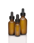 New High Glass Glass Bottle Boston Round Amber