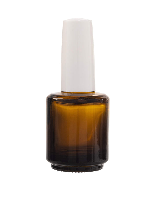 New High Glass Glass Bottle Footed Round Amber