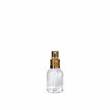 New High Glass Glass Bottle Lassen Spray Pump w clip (No Overcap) / Gold / Case (160pcs) Begonia 15 ML 18/415