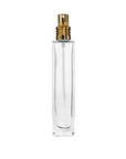 New High Glass Glass Bottle Lassen Spray Pump w Clip (No overcap) / Gold / Case (160pcs) Zinnia Slim 50 ML 18/415