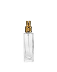 New High Glass Glass Bottle Lassen Spray Pump w Clip (No overcap) / Gold / Case (216pcs) Zinnia Slim 30 ML 18/415