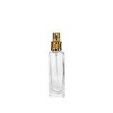 New High Glass Glass Bottle Lassen Spray Pump w Clip (No overcap) / Gold / Case (216pcs) Zinnia Slim 30 ML 18/415
