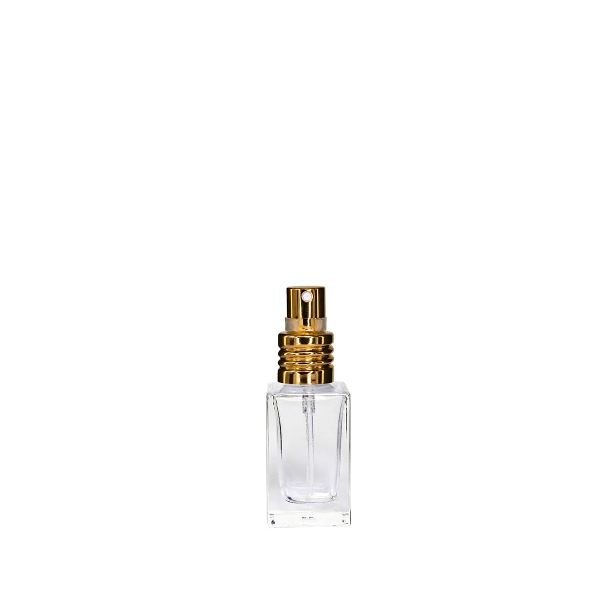 New High Glass Glass Bottle Lassen Spray Pump w Clip (No overcap) / Gold / Case (224pcs) Zinnia Slim 15 ML 18/415