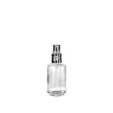New High Glass Glass Bottle Lassen Spray Pump w Clip (No overcap) / Silver / Case (108pcs) Daphne 30 ML 18/415