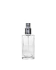 New High Glass Glass Bottle Lassen Spray Pump w Clip (No overcap) / Silver / Case (108pcs) Zinnia 50 ML 18/415