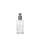 New High Glass Glass Bottle Lassen Spray Pump w Clip (No overcap) / Silver / Case (108pcs) Zinnia 50 ML 18/415
