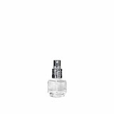 New High Glass Glass Bottle Lassen Spray Pump w Clip (No overcap) / Silver / Case (140pcs) Daphne 15 ML 18/415
