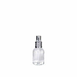 New High Glass Glass Bottle Lassen Spray Pump w clip (No Overcap) / Silver / Case (160pcs) Begonia 15 ML 18/415