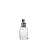 New High Glass Glass Bottle Lassen Spray Pump w Clip (No overcap) / Silver / Case (168pcs) Begonia 30 ML 18/415