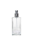 New High Glass Glass Bottle Lassen Spray Pump w Clip (No overcap) / Silver / Case (60 pcs) DTB 97 MM Zinnia 100 ML 18/415