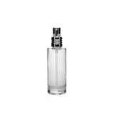 New High Glass Glass Bottle Lassen Spray Pump w Clip (No overcap) / Silver / Case (88pcs) Camellia 30 ML 18/415