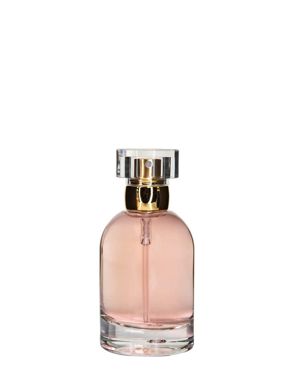 New High Glass Glass Bottle Orbit Surlyn Spray Pump - Shiny Gold / Case (90pcs) Begonia 50 ML 15MM Surlyn Cap