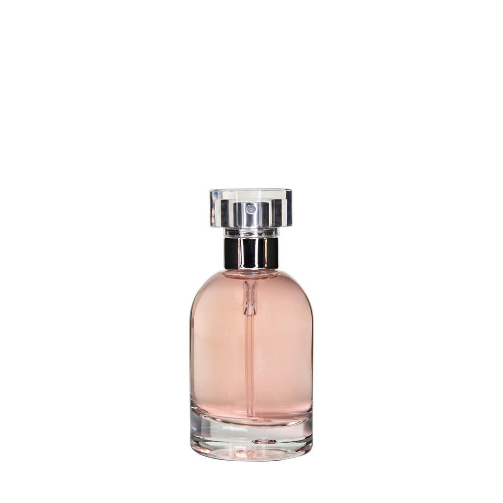 New High Glass Glass Bottle Orbit Surlyn Spray Pump - Shiny Silver / Case (90pcs) Begonia 50 ML 15MM Surlyn Cap