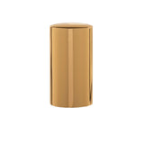 New High Glass Overcap 15mm / Shiny  Gold Dome Metal Overcap