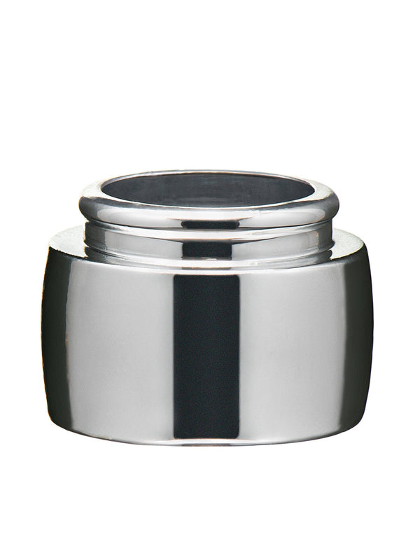 New High Glass Perfume Collar Shiny Silver Orbit Collars