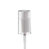 New High Glass Treatment Pumps 18/415 / White with AS Clear Overcap Denali Treatment Pump with Overcap